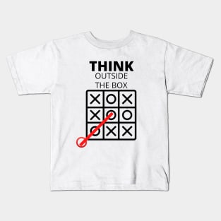 Think outside the box - Think outside no box required Kids T-Shirt